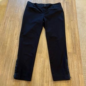 Anthropologie Midnight Black Cropped Pants